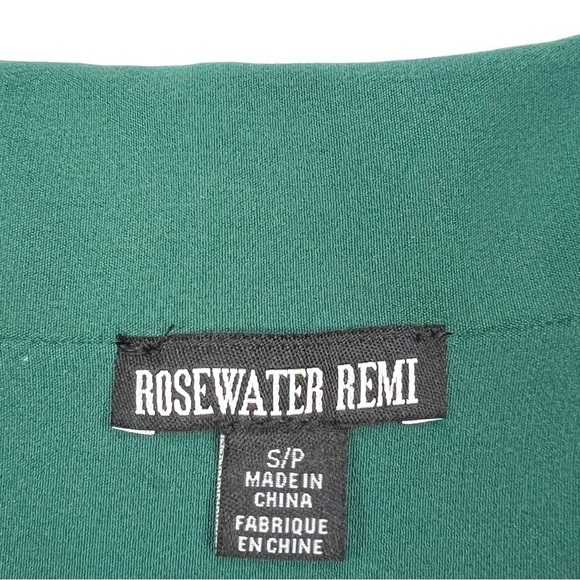 Rosewater Remi Open Front Blazer Roll Tab in Hunter Green Size S - Picture 5 of 10